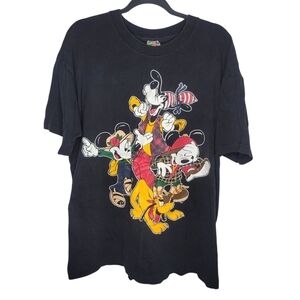 Vintage 90s Mickey Unlimited Disney Goofy Pluto T-Shirt Size One Size in Black